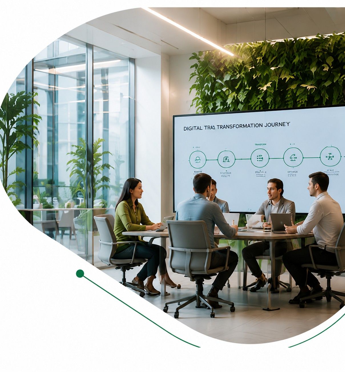 Collaborative digital transformation meeting